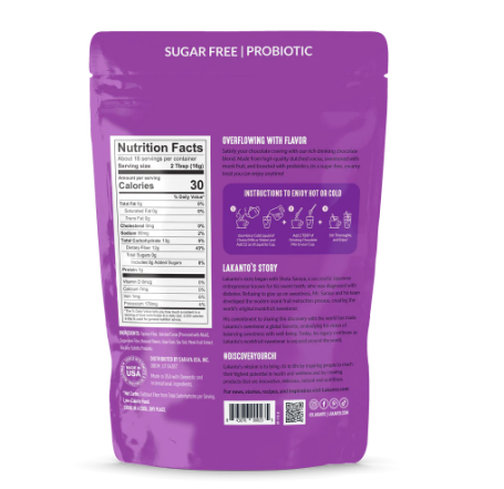 Chocolate en polvo - 0 azúcar con probioticos