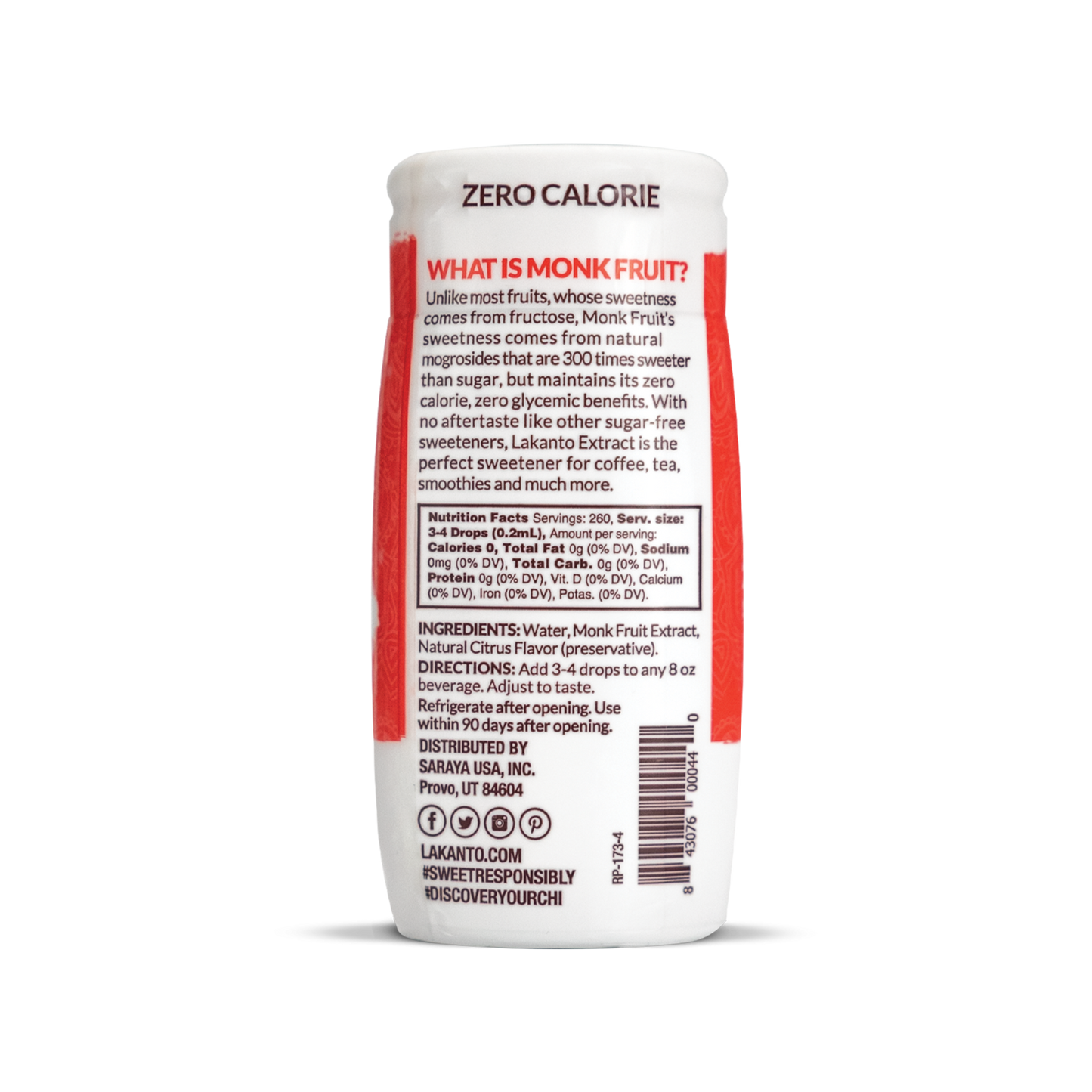 Endulzante Monkfruit Liquido. Original